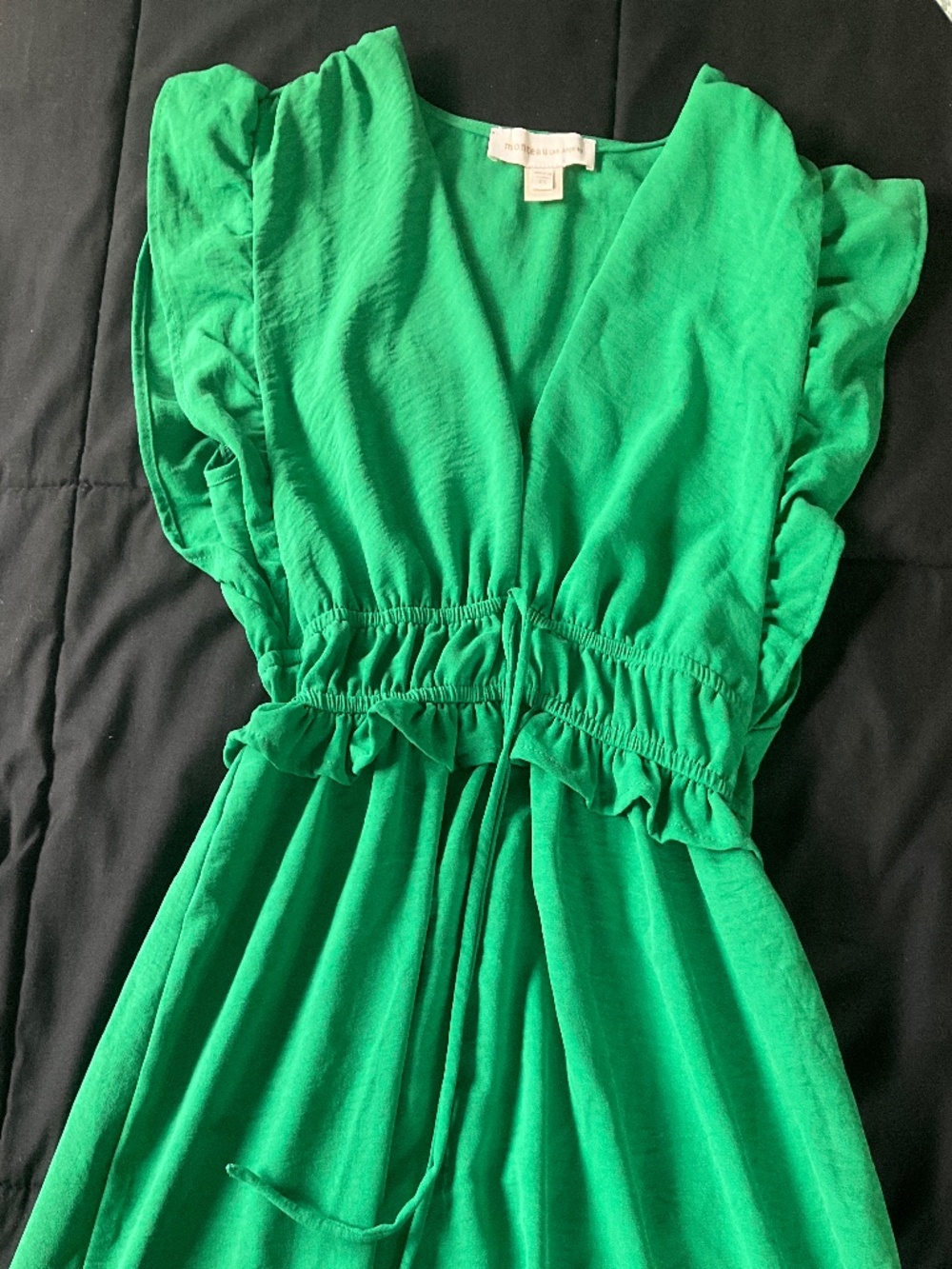 Green Semi-Formal Event Casual Dress